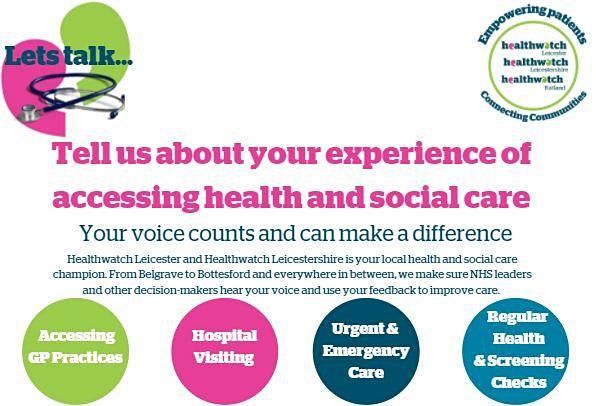 Lets Talk - Tell Us Your Experiences Of Accessing Health And Social ...