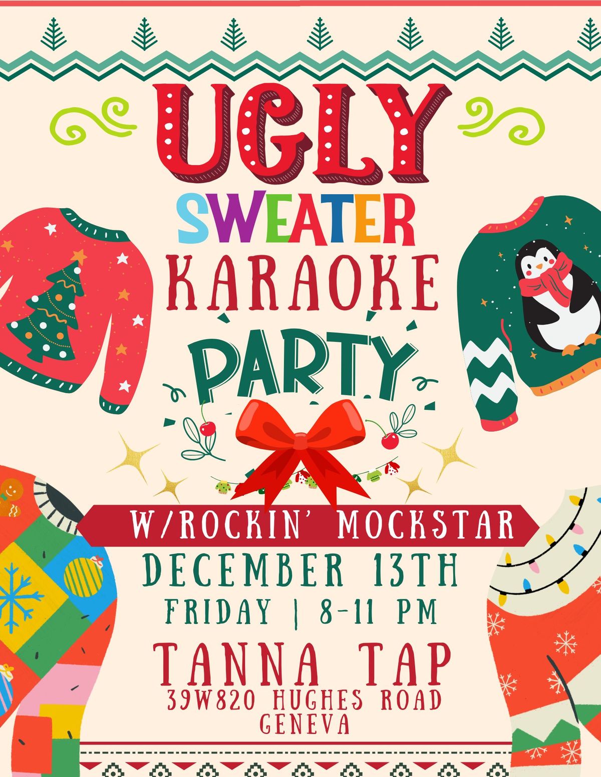 Ugly Sweater Karaoke Party at Tanna Tap