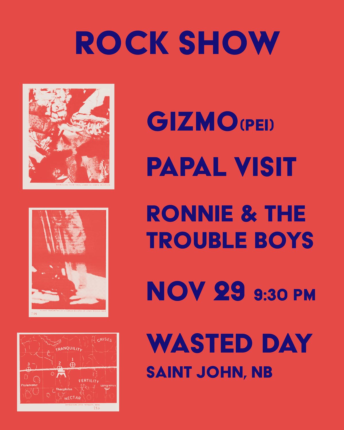 Gizmo, PAPAL VISIT, Ronnie and the Trouble Boys