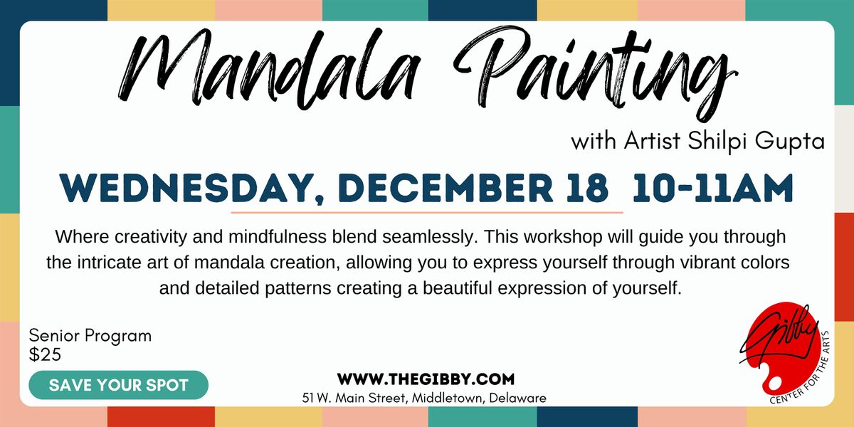 Mandala Workshop for Seniors