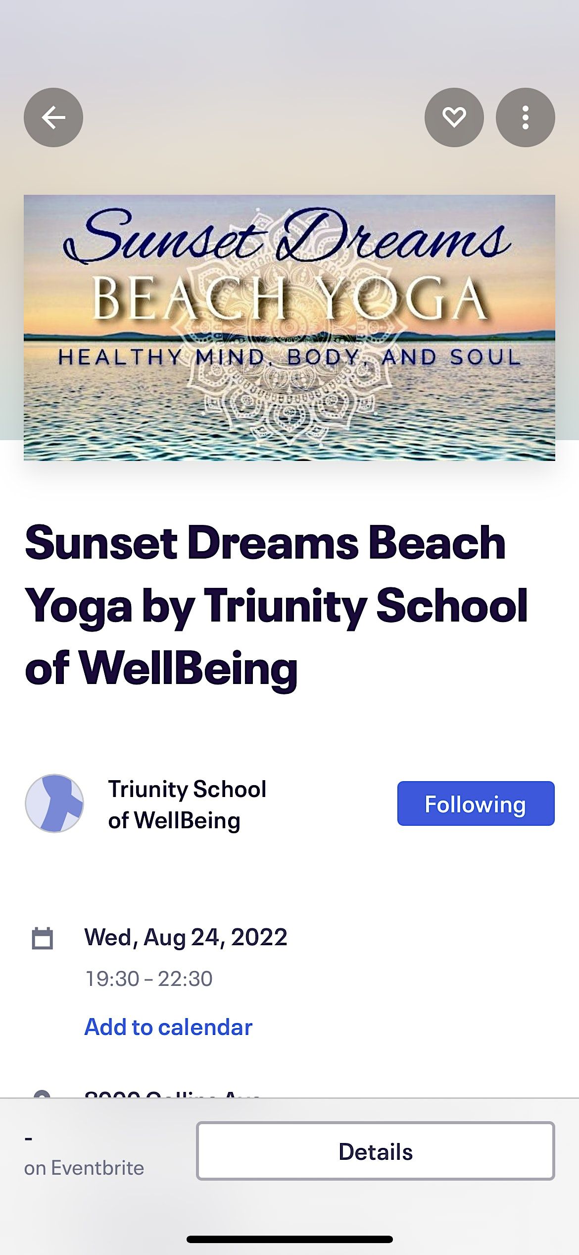 Sunset dreams Beach Yoga