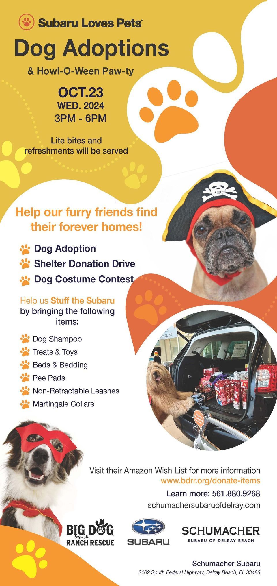 Schumacher Subaru of Delray Dog Adoption Event