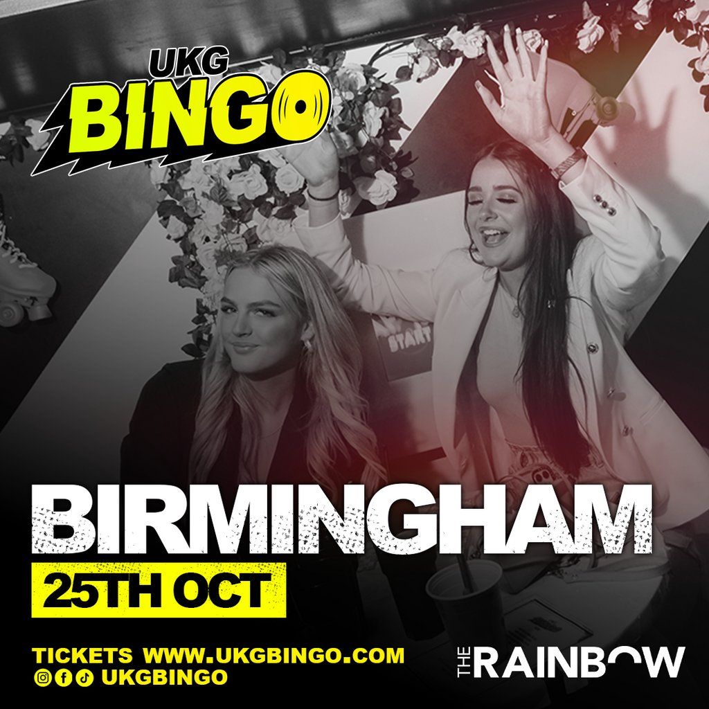 UKG BINGO Saturday 25th Oct Birmingham