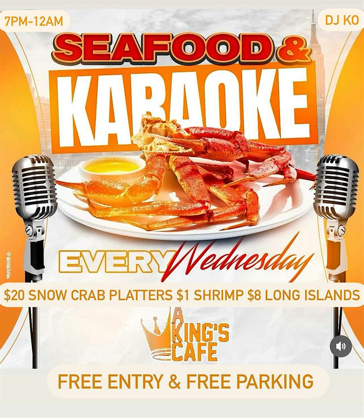 Seafood & Karaoke Wednesdays