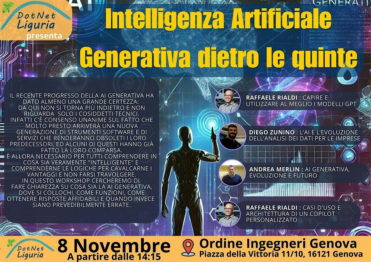 Intelligenza Artificiale Generativa dietro le quinte - aperto a tutti