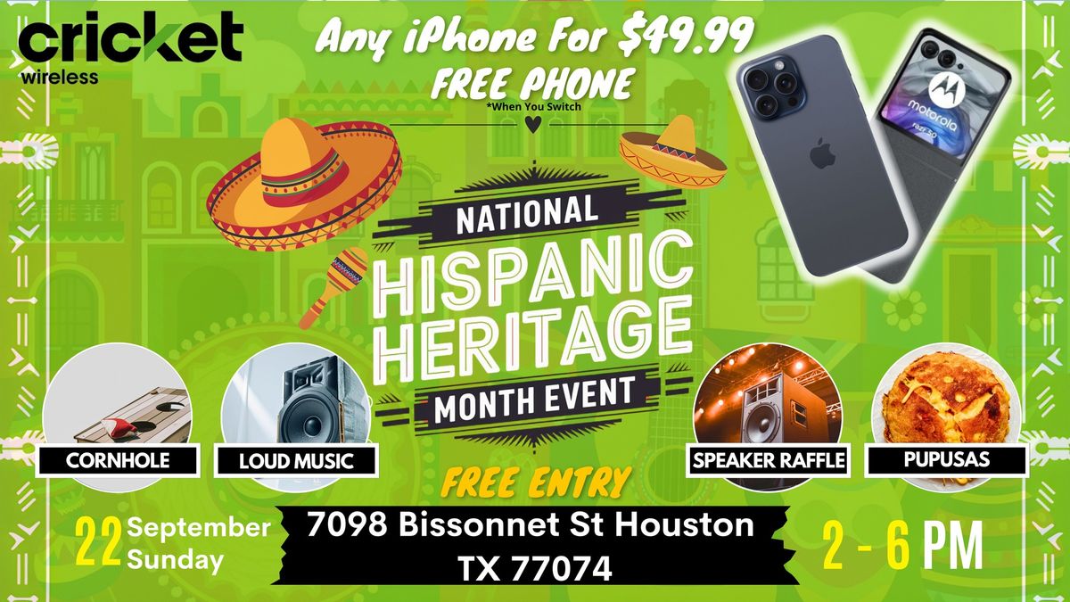 \ud83d\udc83\ud83c\udffdCelebrate Hispanic Heritage Month with Us!\ud83c\udf2e  Cornhole, Live Music, & Exclusive Deals | Free 