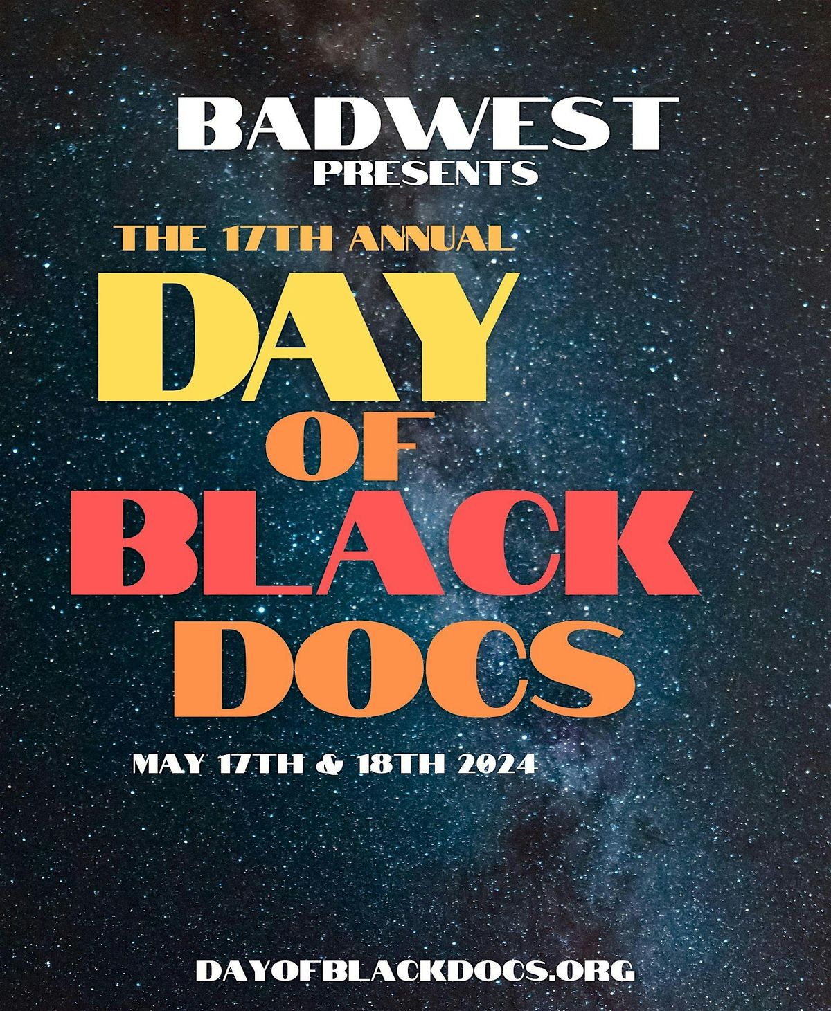 DAY OF BLACK DOCS OPENING NIGHT EVENT  5.17.2024 - "New Voices, New Faces"