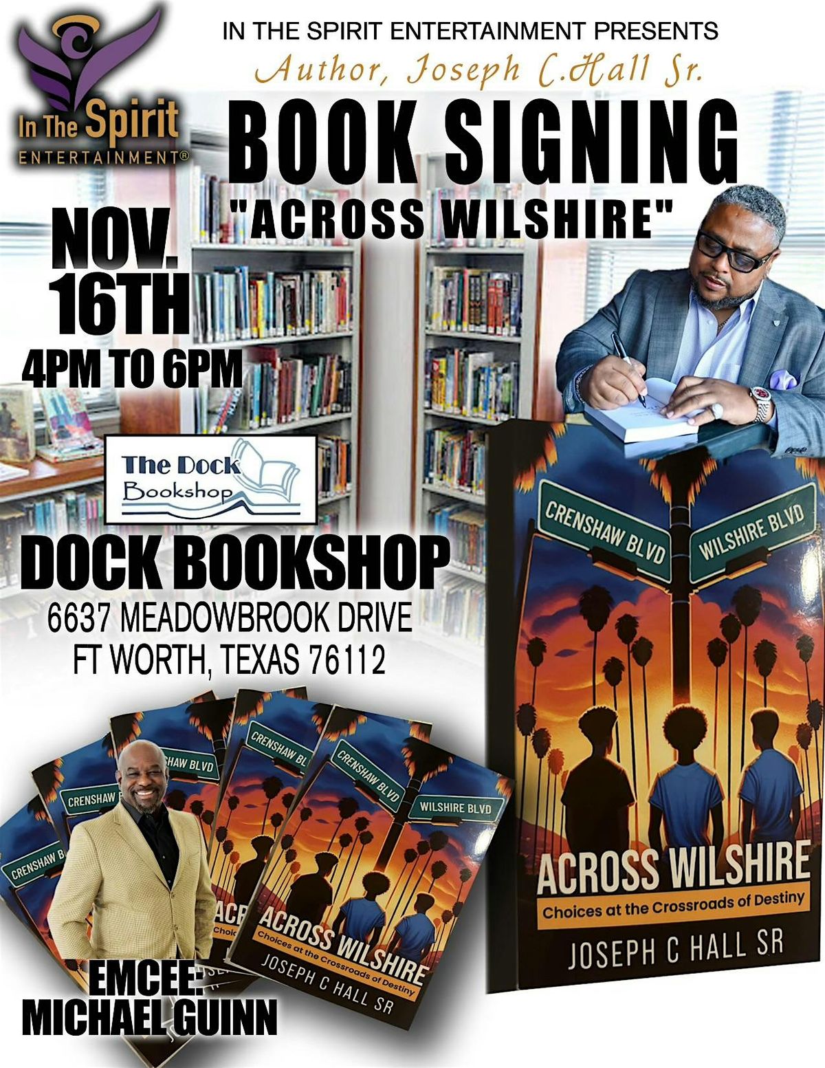 DFW Reading & Signing For The Book Across Wilshire