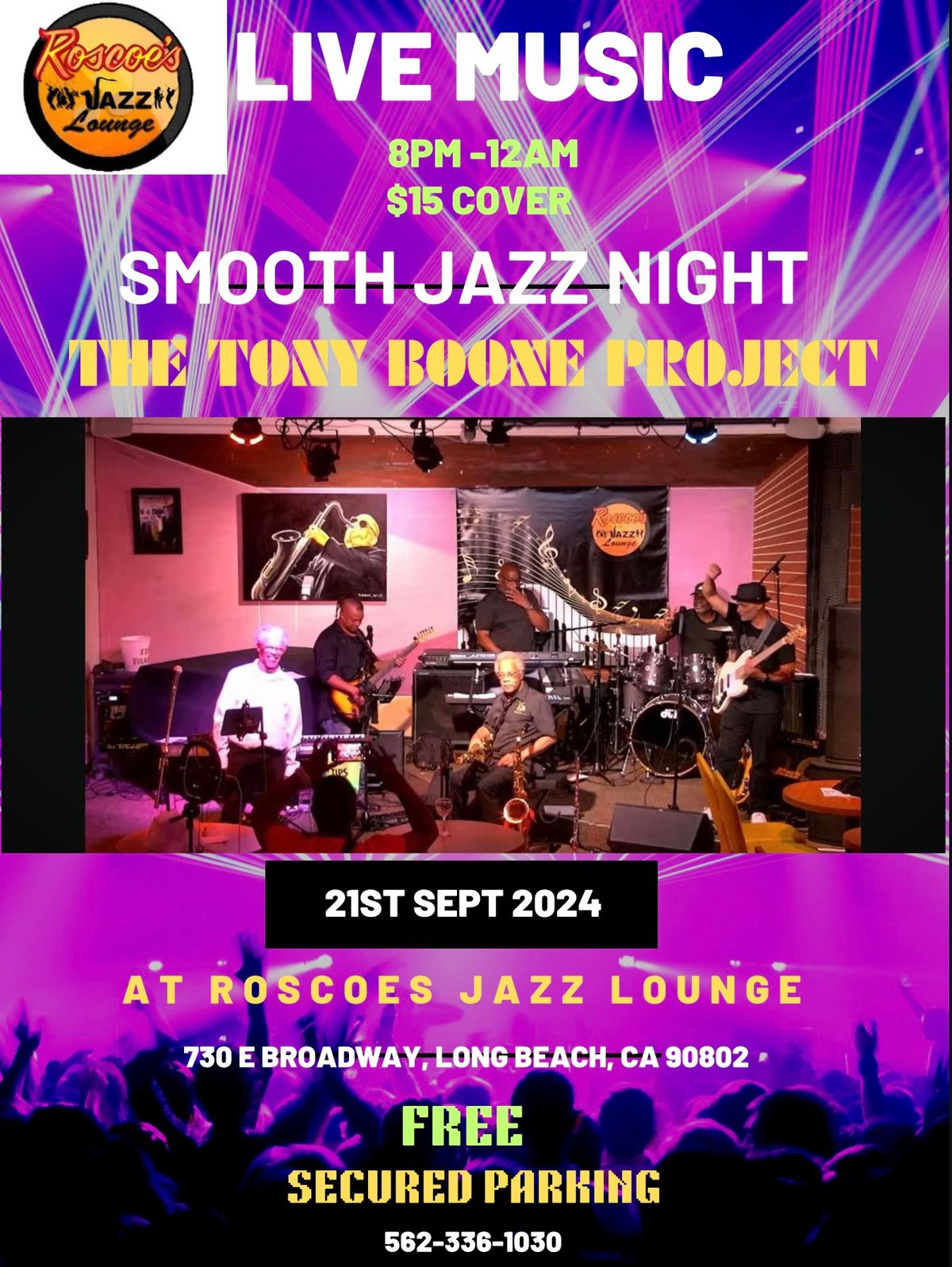 Smooth Jazz Night at Roscoe\u2019s Jazz Lounge, Long Bech, Ca 