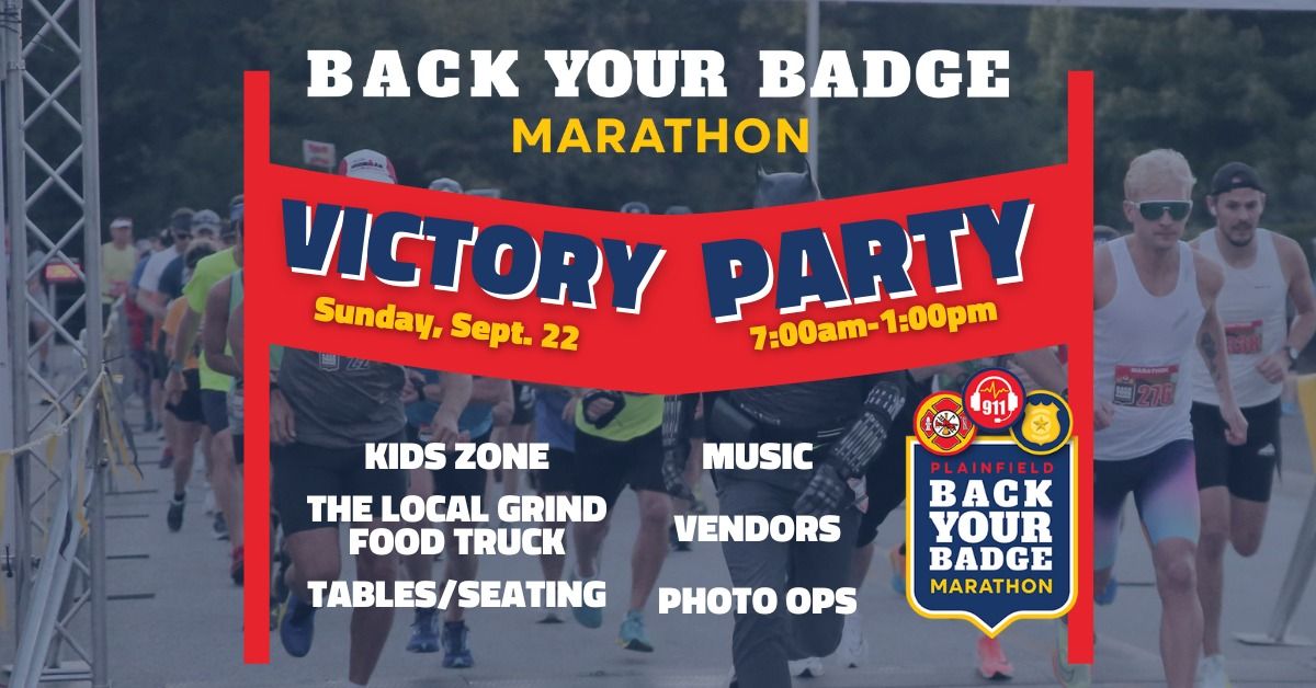 Back Your Badge Victory Party 