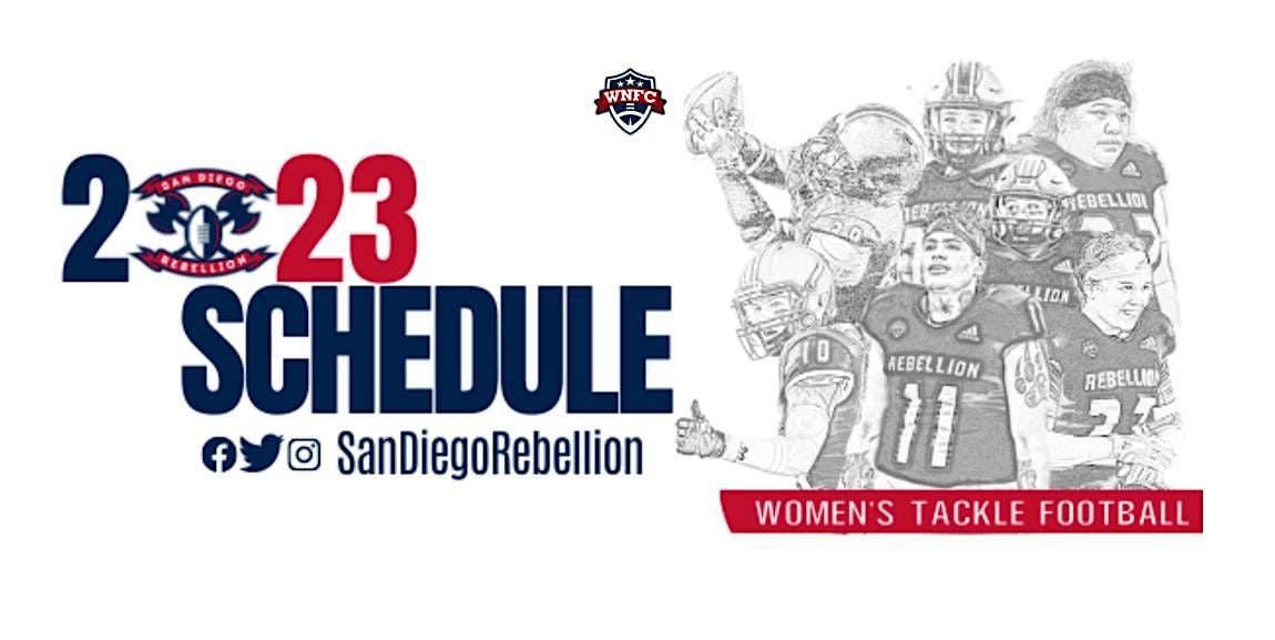 WNFC - San Diego Rebellion 2023 Home Football Games