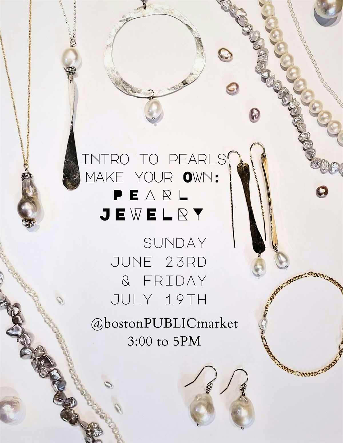 Intro to Pearls: Design & Make Your Own Jewelry Sip & Shop