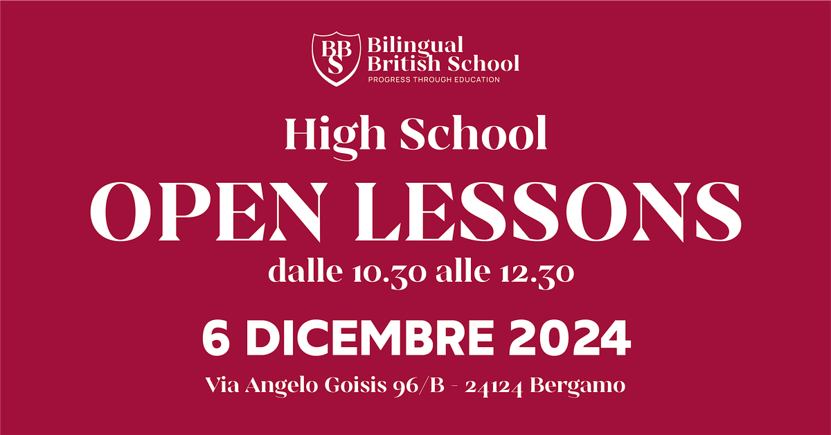 BBS OPEN LESSONS HIGH SCHOOL