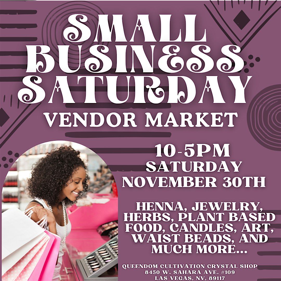 Small Business Saturday Vendor Market