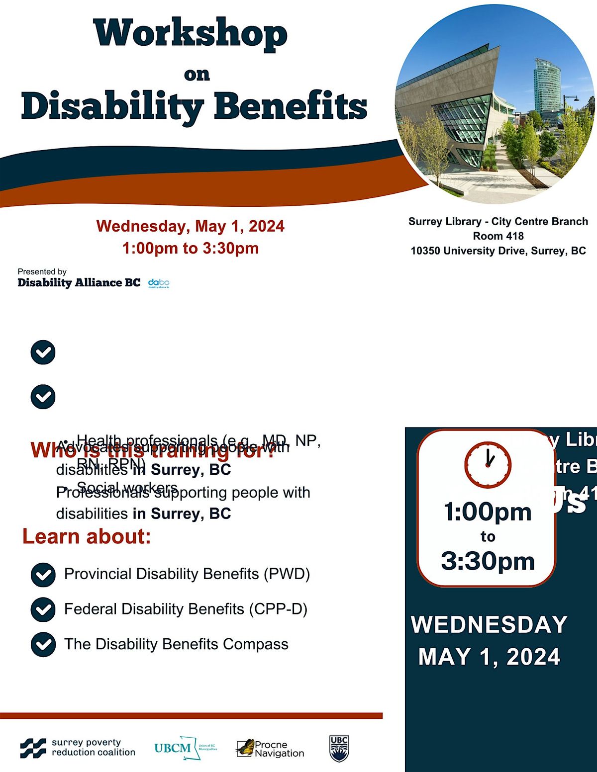 SPRC Disability Benefits Training Workshop