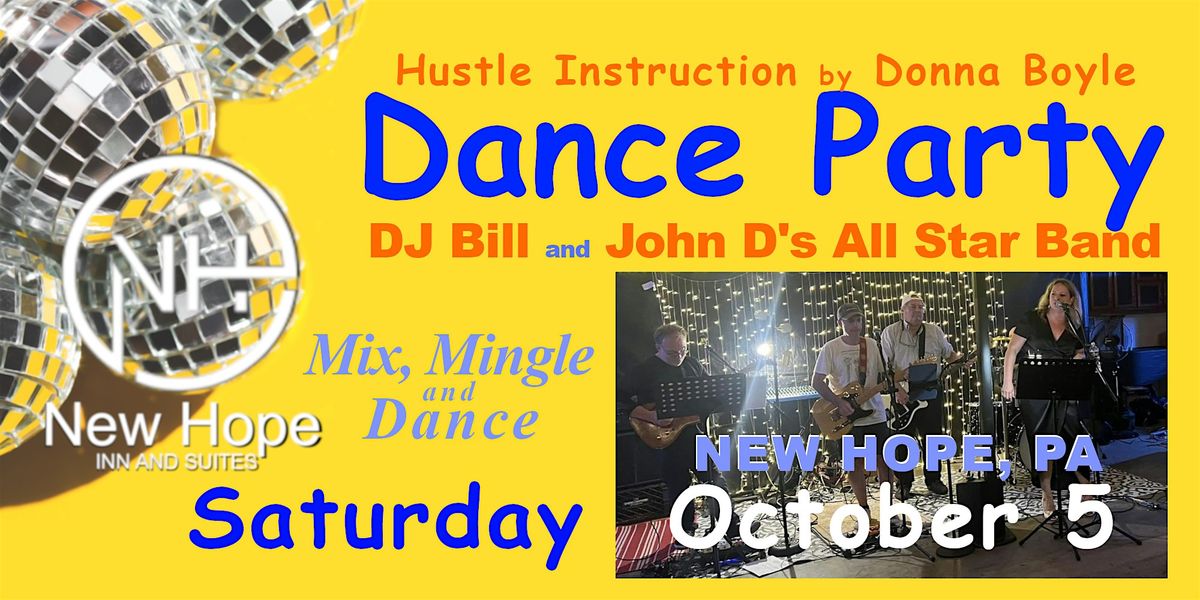 J's All Star Band \u2b50 DJ Bill ~ Dance Party ~ Hustle Lesson  ~ Donna Boyle