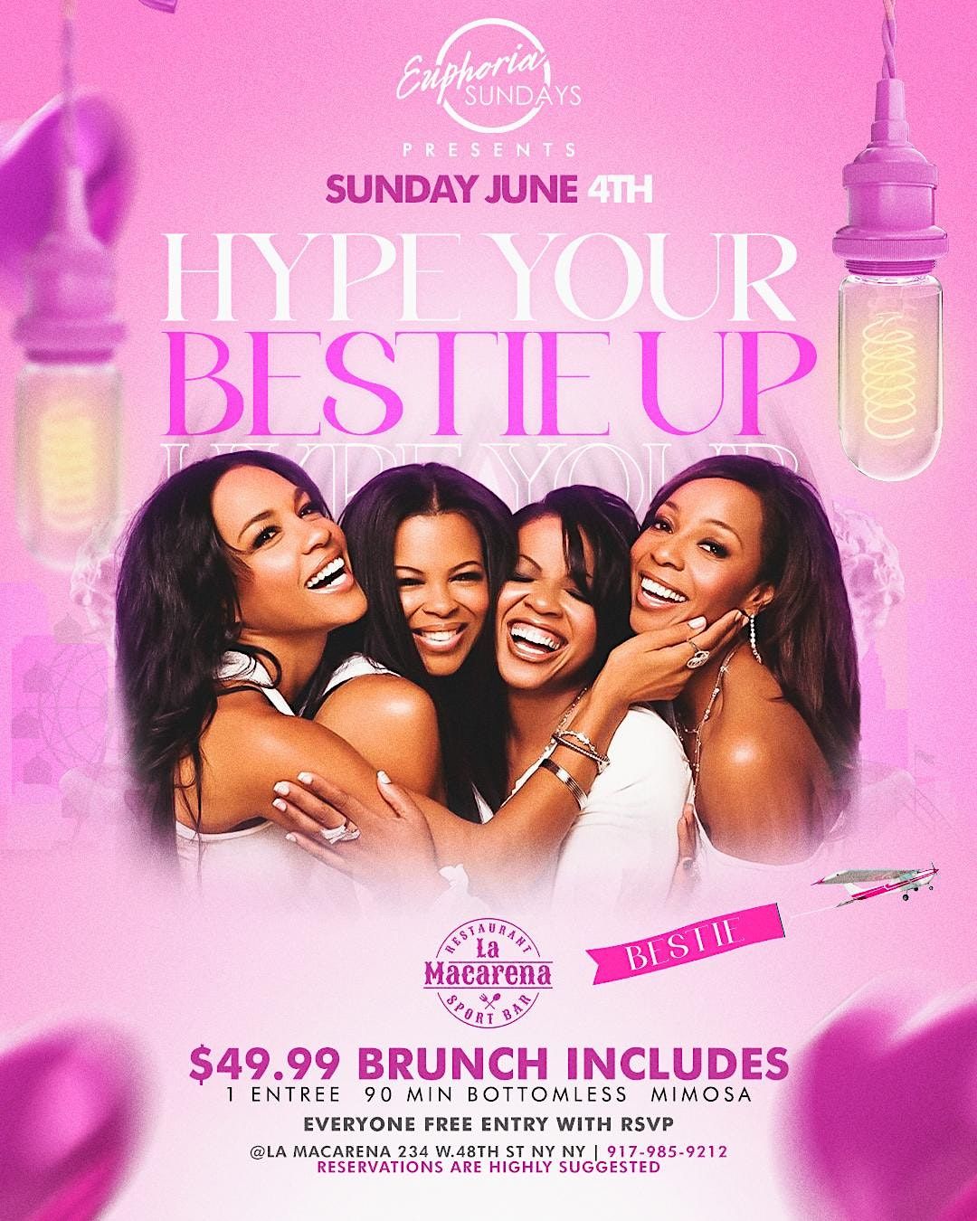 Hype your bestie up brunch & day party #free #party