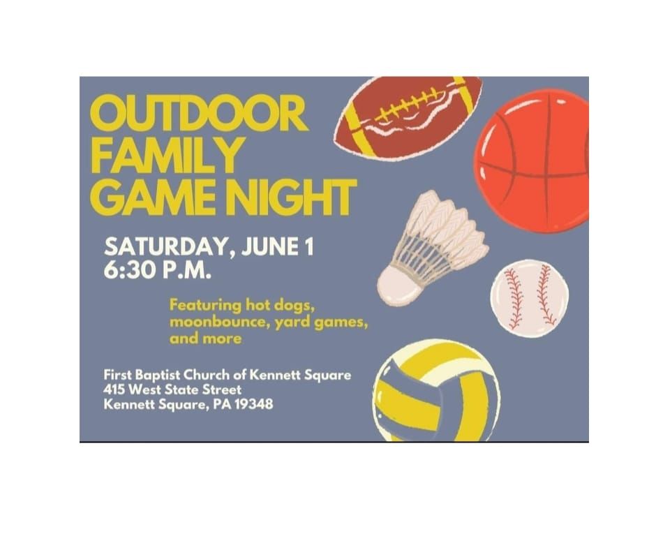 Outdoor Family Game Night