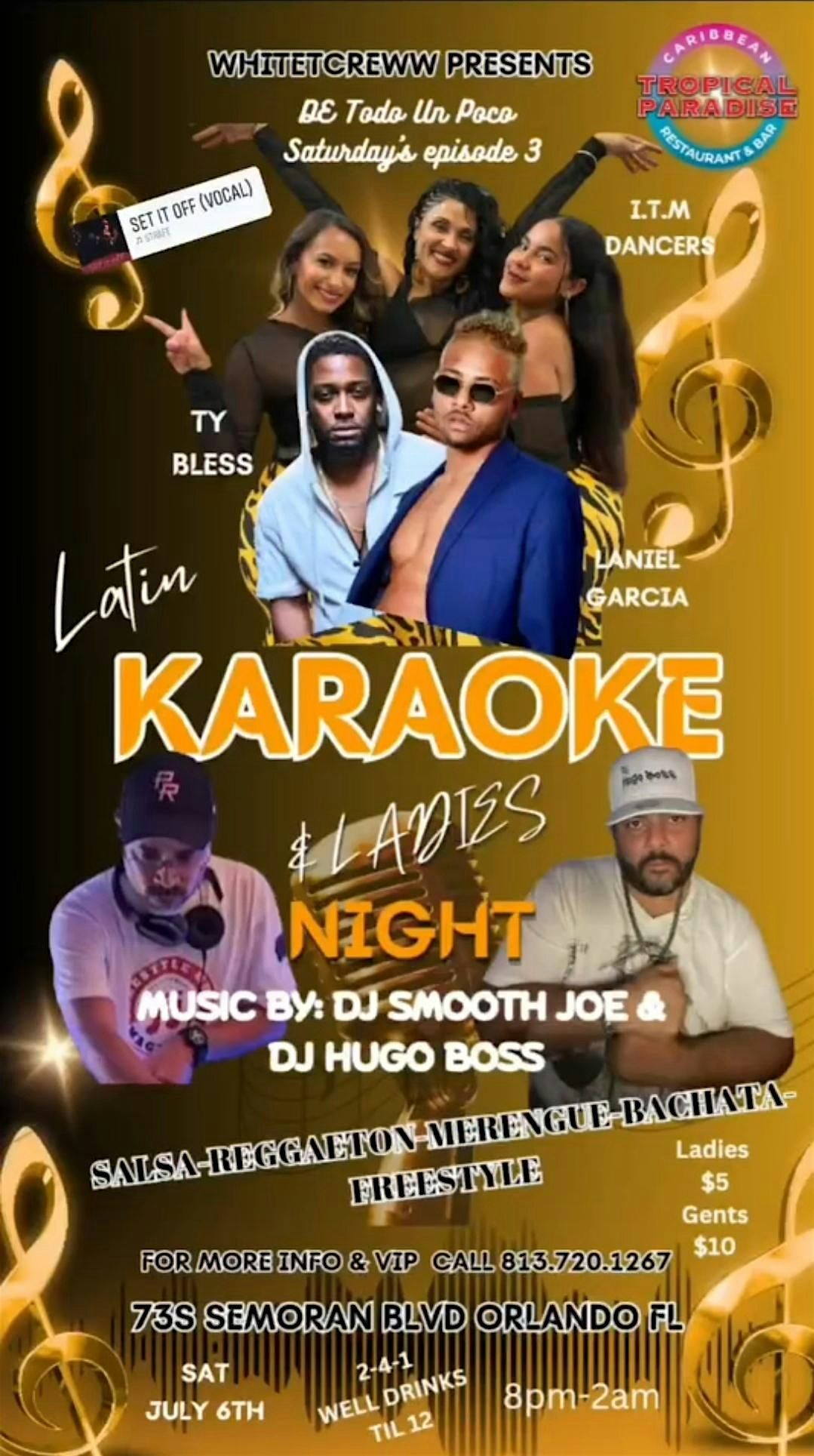 Latin Karaoke with Special Guest Singers
