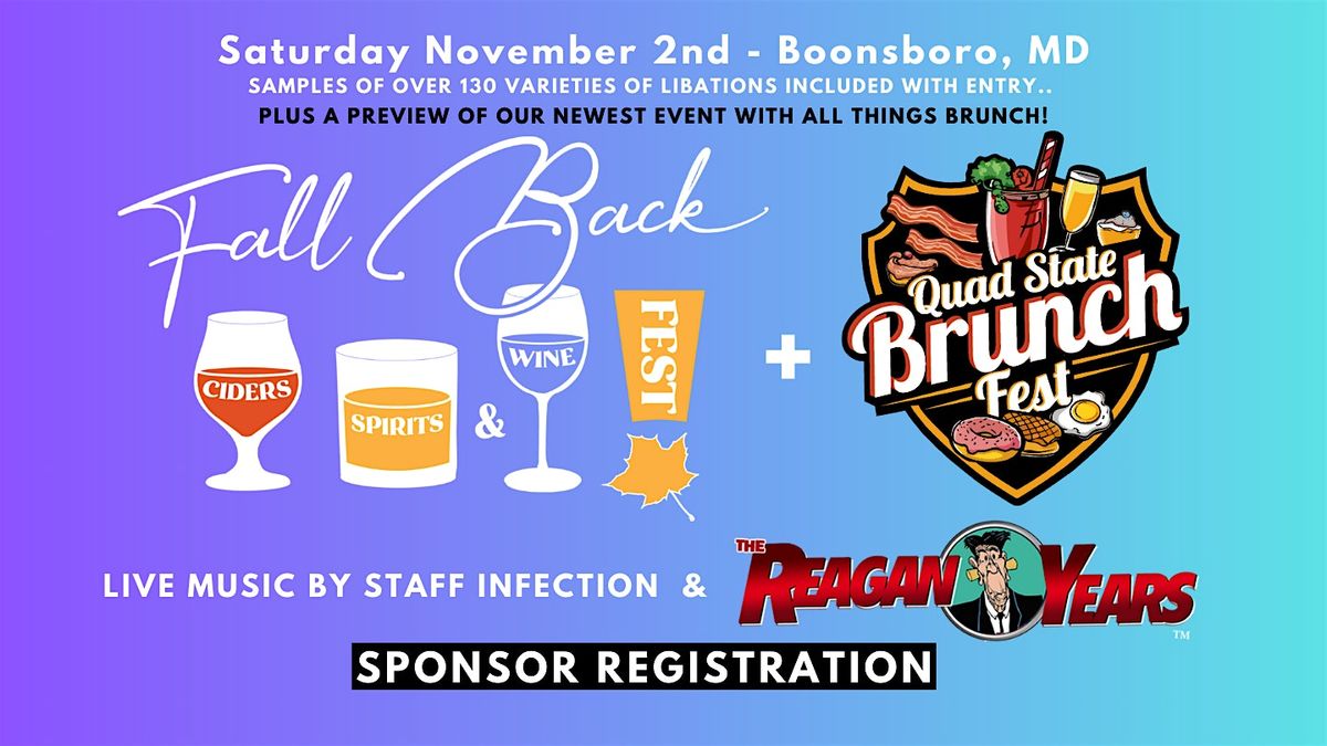 Fall Back Ciders, Spirits & Wine Fest + Brunch Fest 2024 - SPONSOR