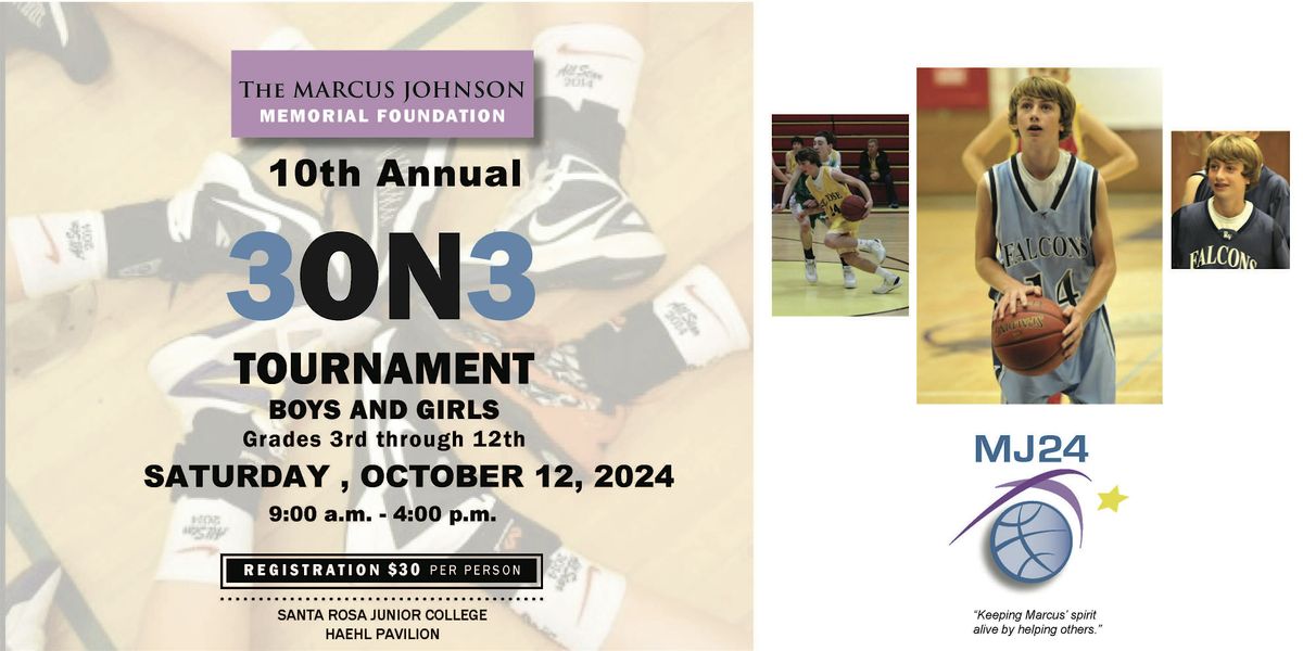 Marcus Johnson Memorial Foundation 10th Annual 3 on 3 Basketball Tournament