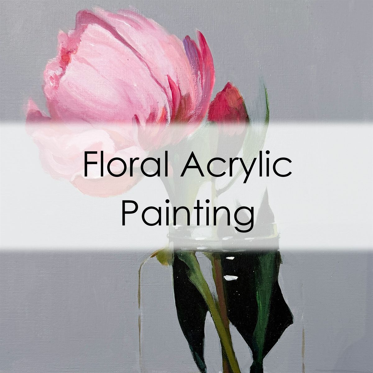 Floral Acrylic Painting