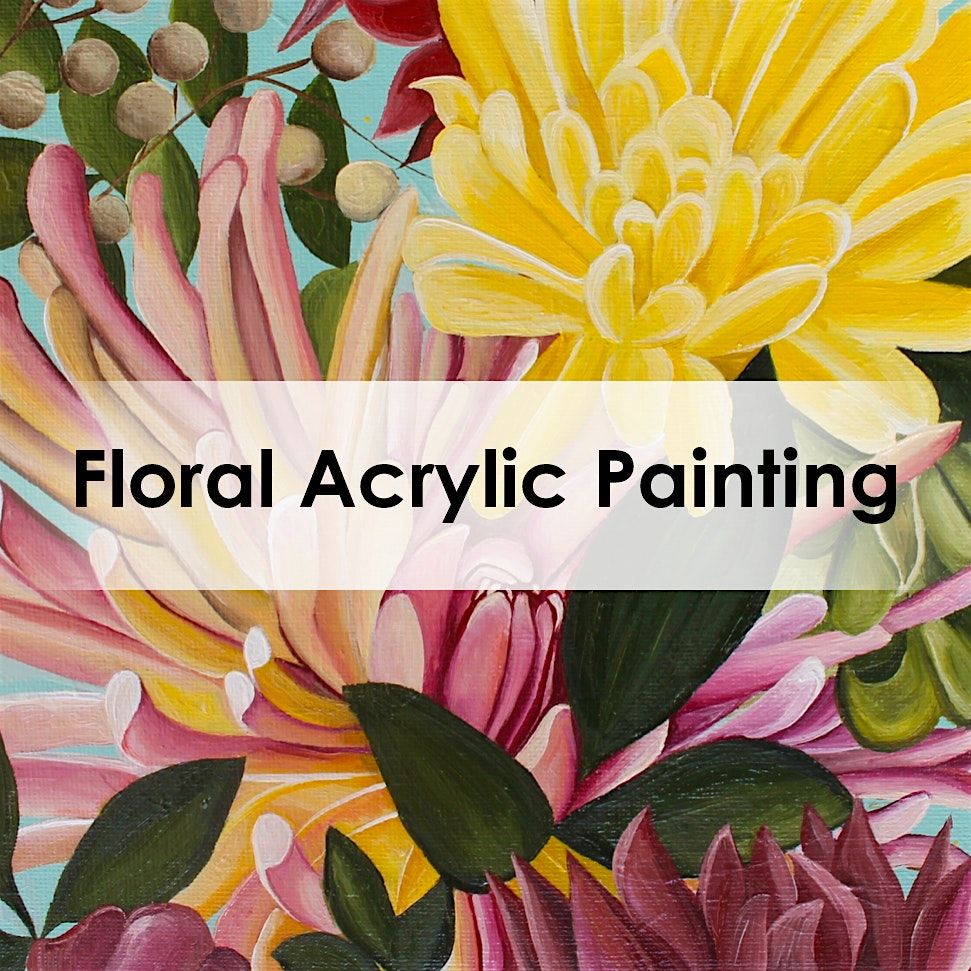 Floral Acrylic Painting