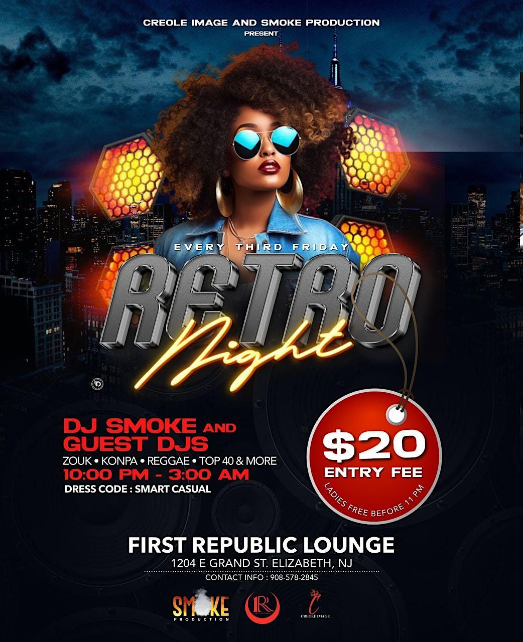 RETRO NIGHT in NJ - 1st Republic Lounge