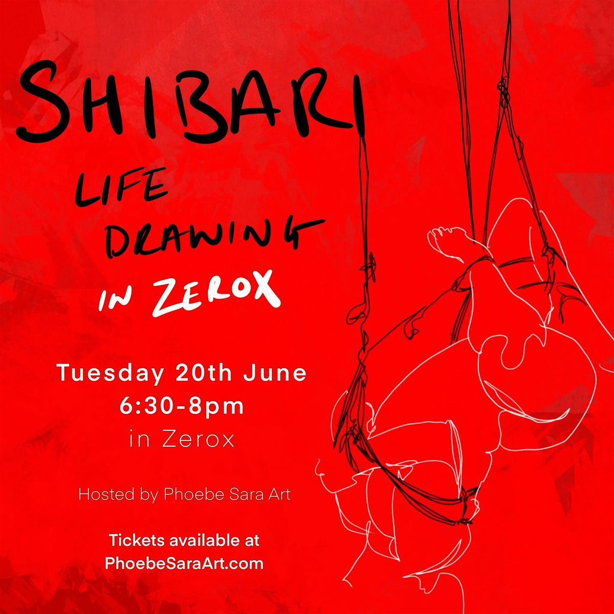 Shibari Life Drawing  at Zerox, Newcastle Quayside. Wednesday 24th July