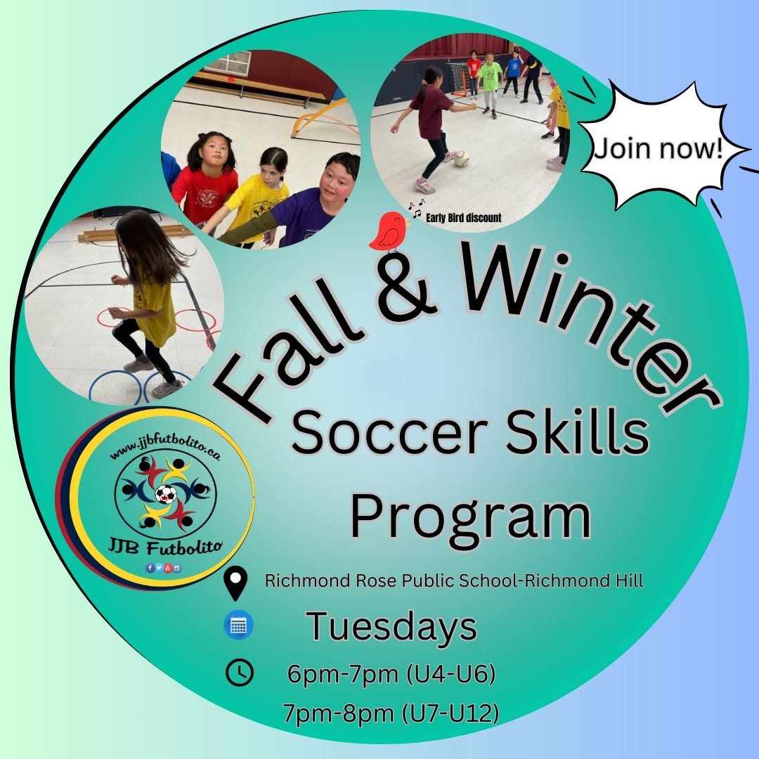 JJB Futbolito Indoor - Soccer Skills Program - Fall & Winter Registration