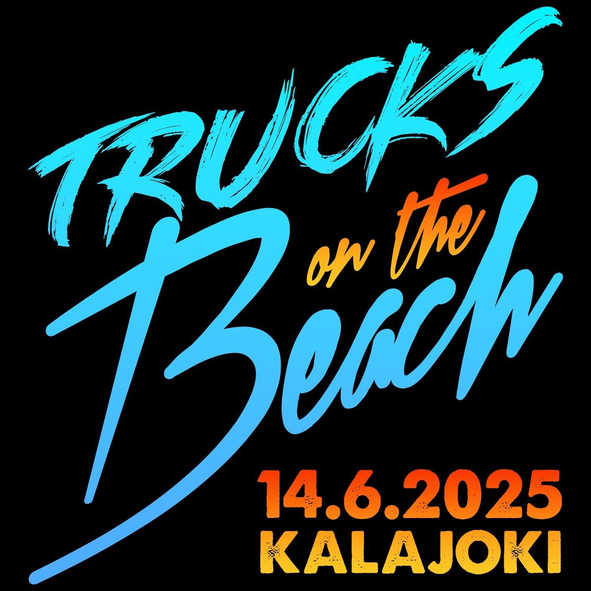 Trucks on the beach