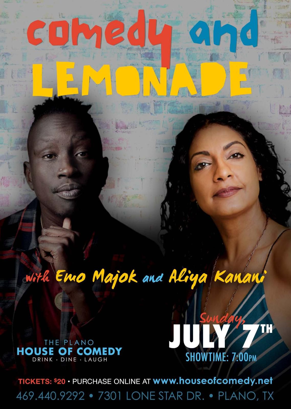 Comedy and Lemonade with Emo Majok & Aliya Kanani