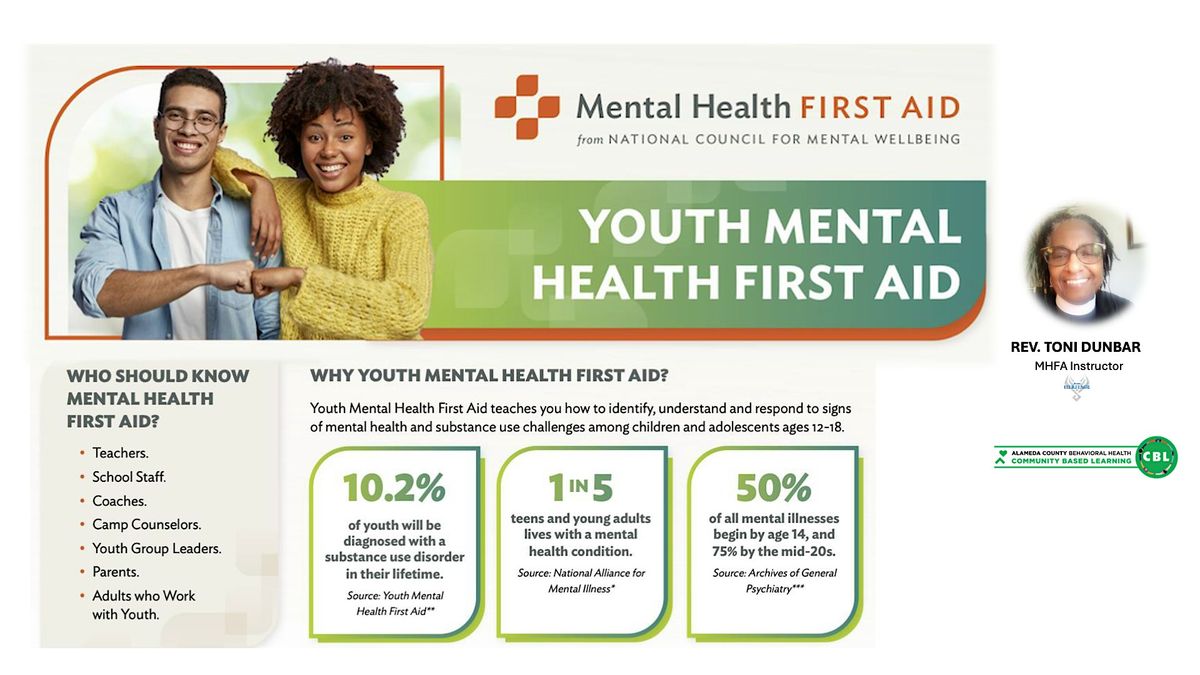 Youth Mental Health First Aid\u00ae Training