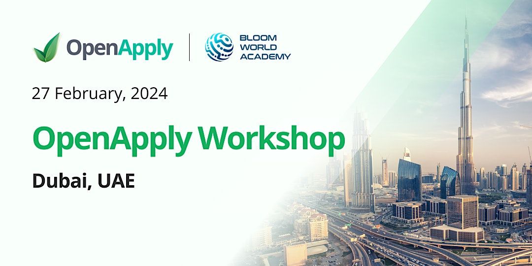 OpenApply Workshop - Dubai