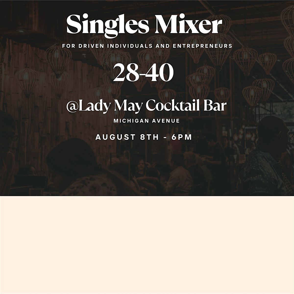 Chicago Singles Dating Mixer Event | 28-40 | @ Lady May Cocktail Bar