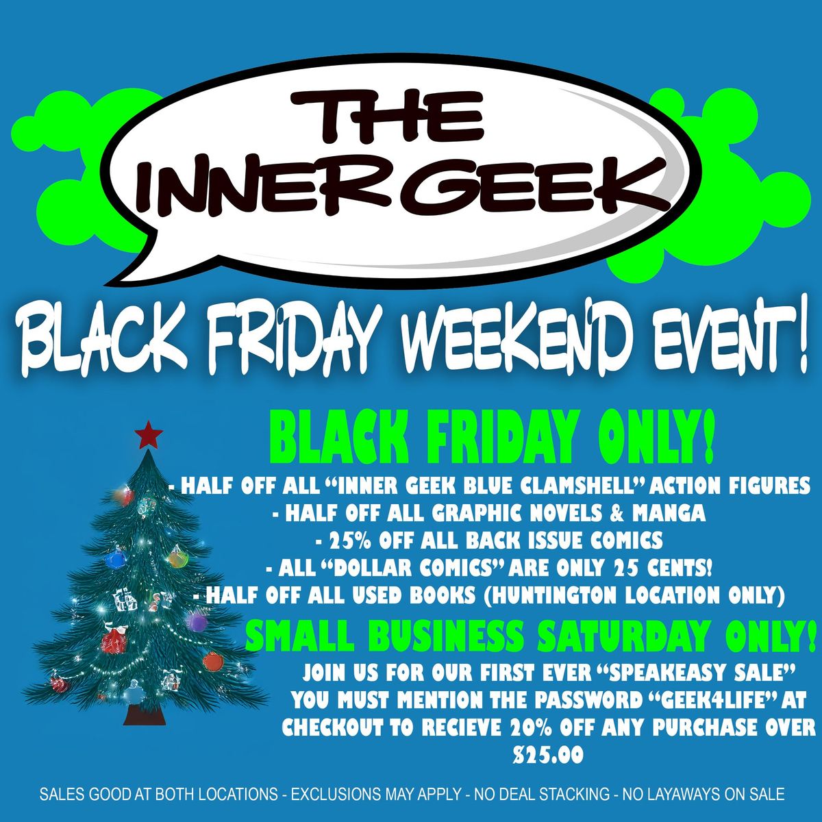 Black Friday Weekend Sale Event!