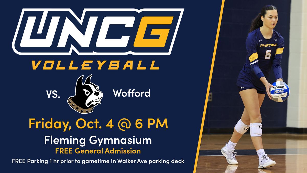 UNCG Spartans Women's Volleyball vs Wofford College Terriers 