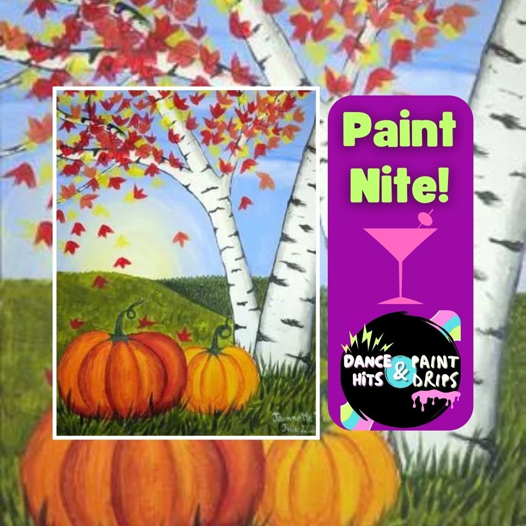 Fall Pumpkins Paint and Sip Party in Kittery Maine!