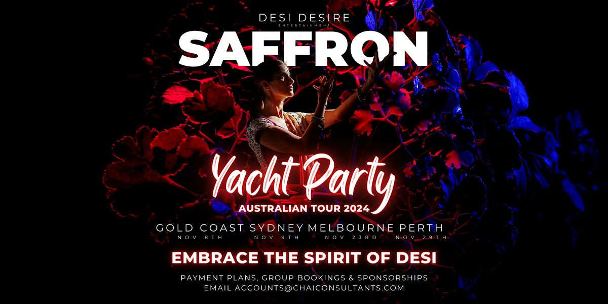 Desi Desire: SAFFRON YACHT PARTY PERTH