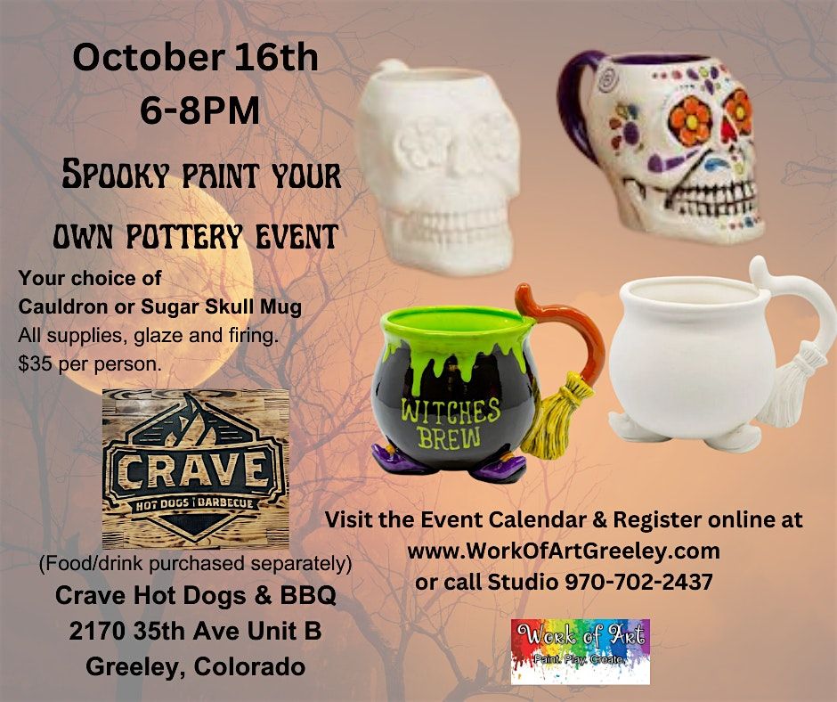 Paint Your Own Pottery - Spooky Mug