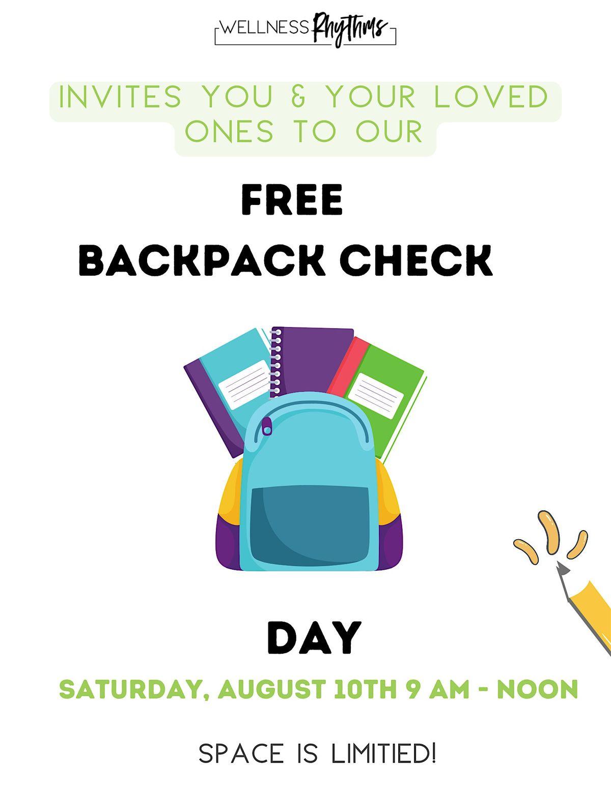 Free Backpack Check Day!