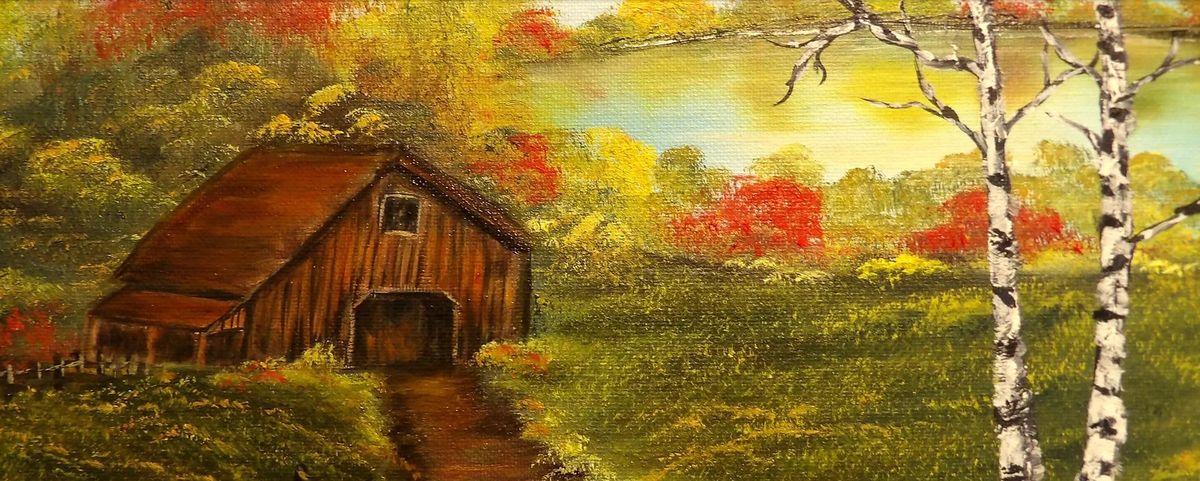 Bob Ross "Joy of Painting" Roadside Barn with Anne Hope