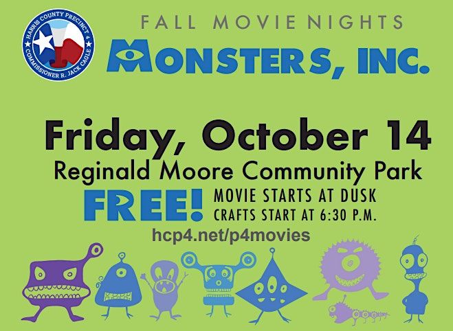 Harris County Precinct 4's Fall Movie Nights