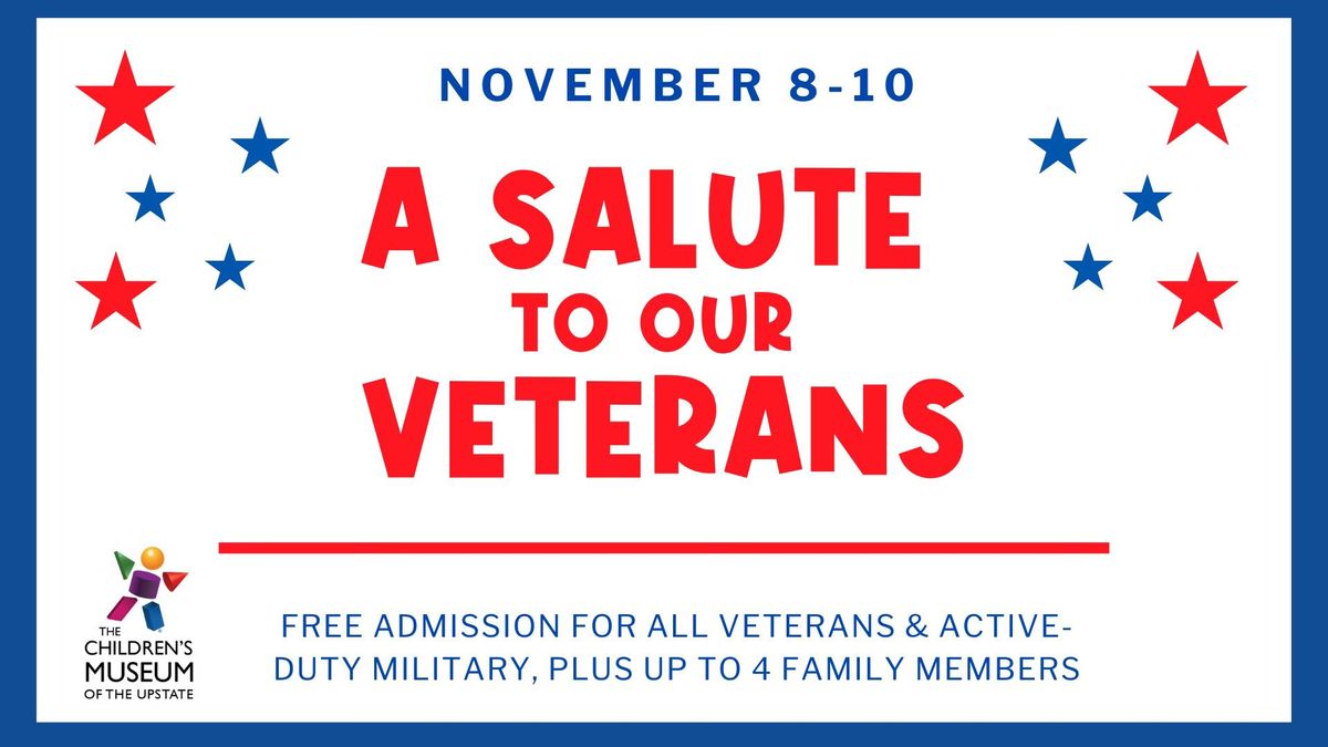 Free TCMU Admission for Veterans!