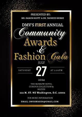 The 1st Annual DMV Community Awards & Fashion Show Gala