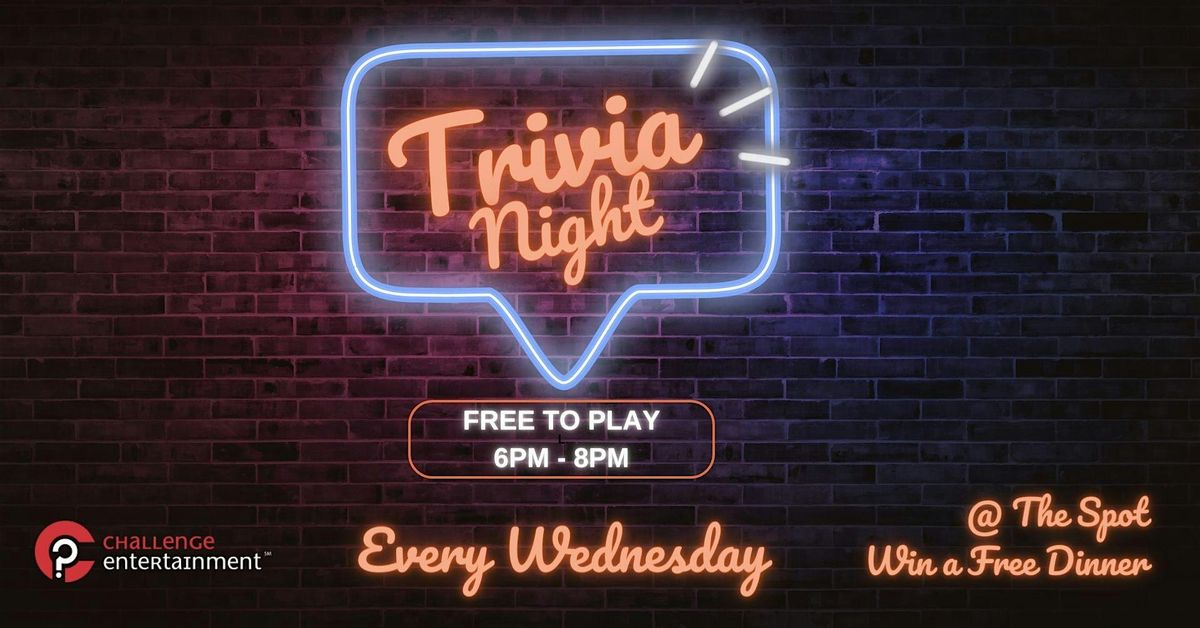 Wednesday Night Trivia - The Spot Burgers and Beers