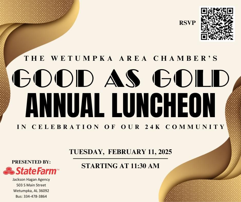 The Wetumpka Area Chamber's "Good As Gold" Annual Luncheon