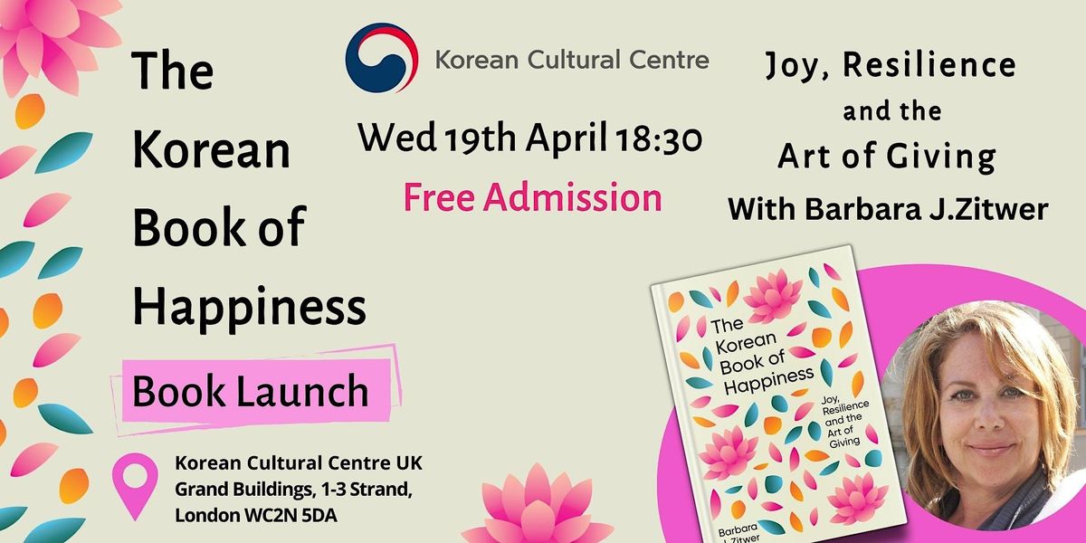The Korean Book of Happiness Book Launch