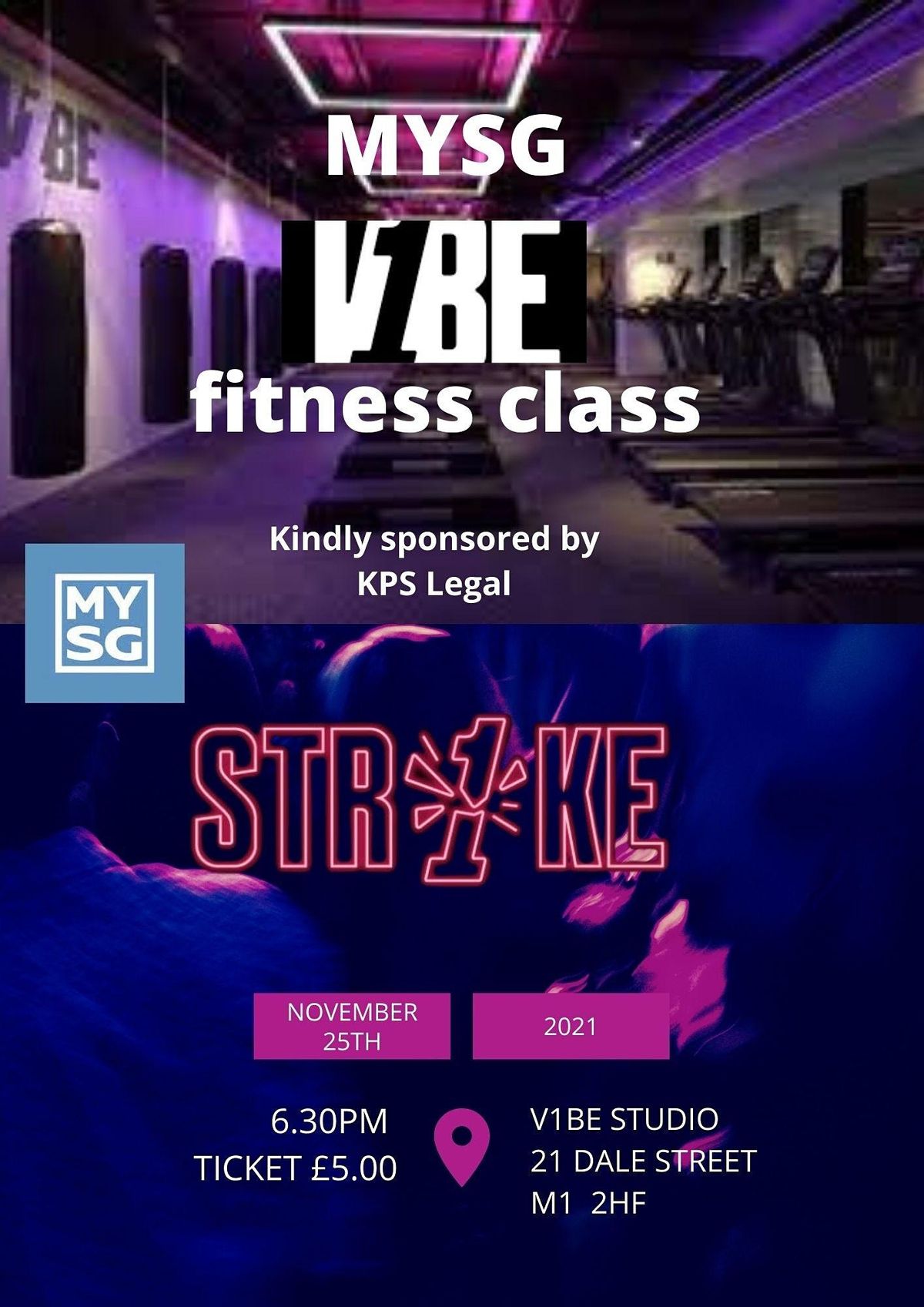 V1BE 'STRIKE' fitness class