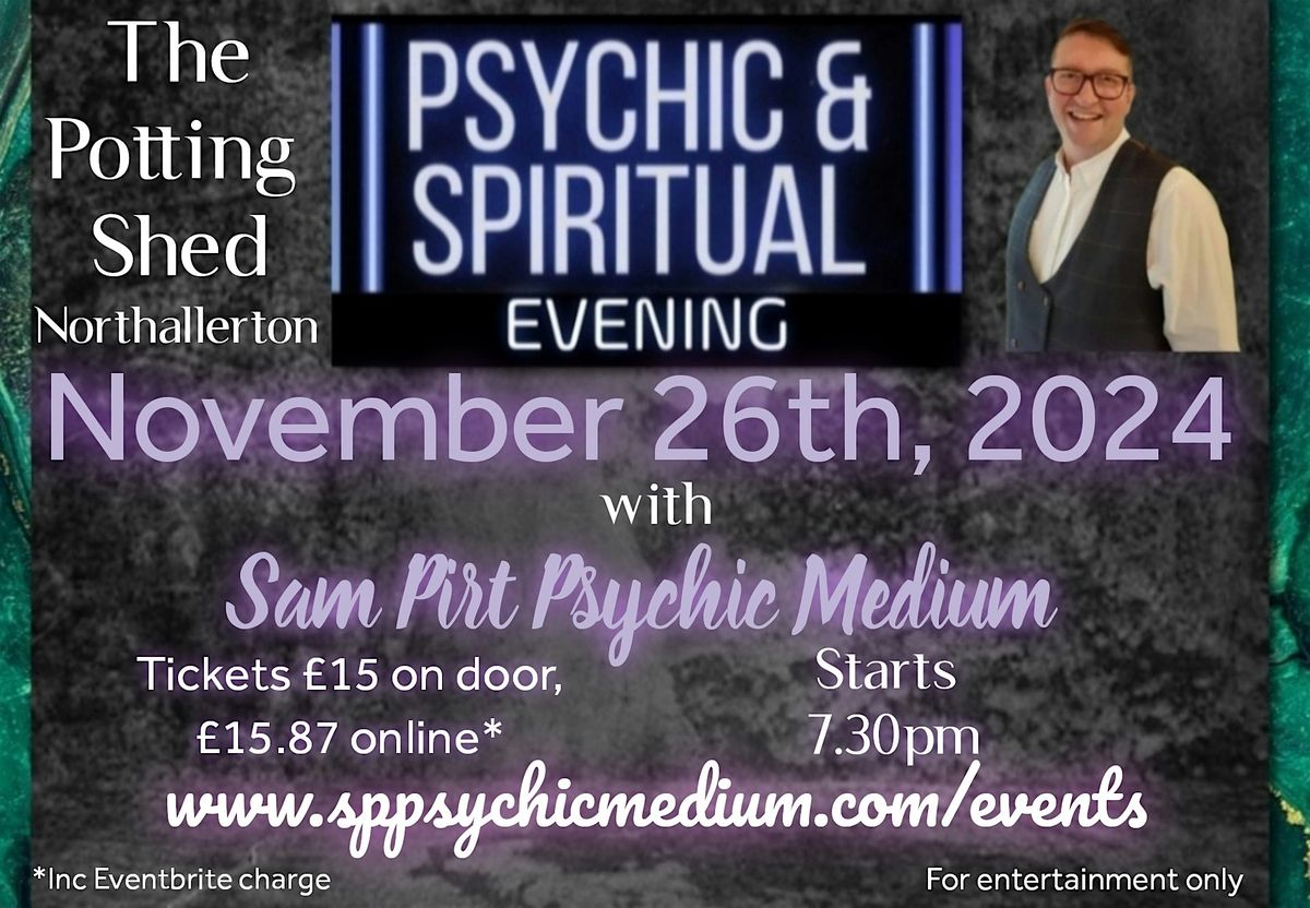 Psychic & Spiritual Evening at The Potting Shed, Northallerton